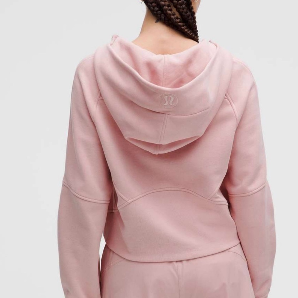 Lululemon Scuba Oversized Full-Zip Hoodie, xs/sm, NWT, Pink Haze/Rose Gold - Picture 4 of 7